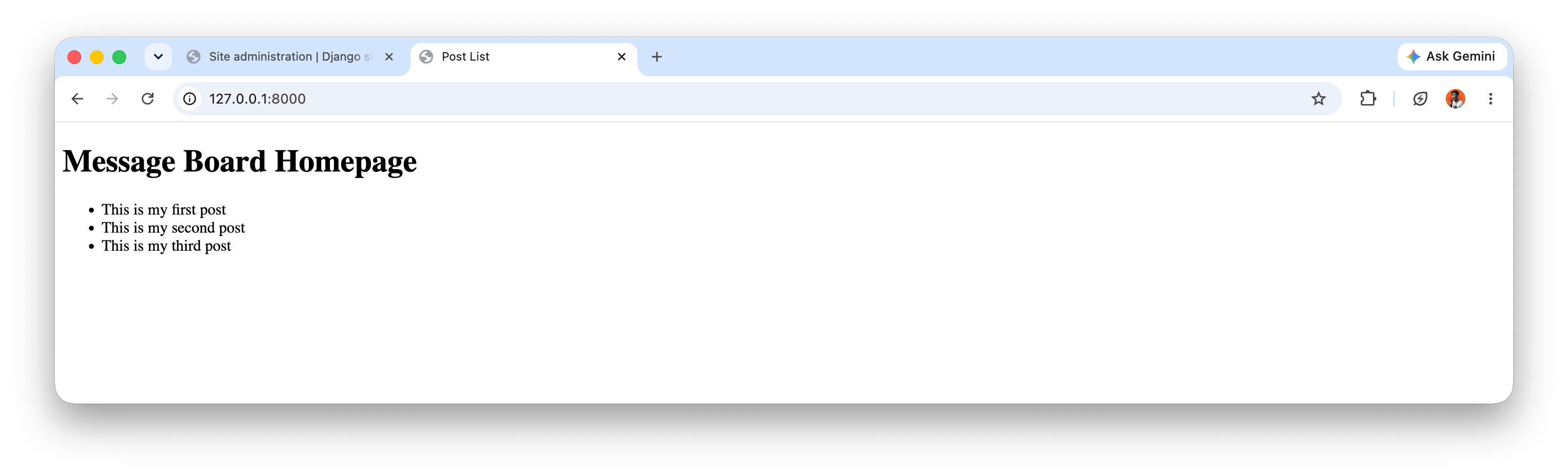 django message board
