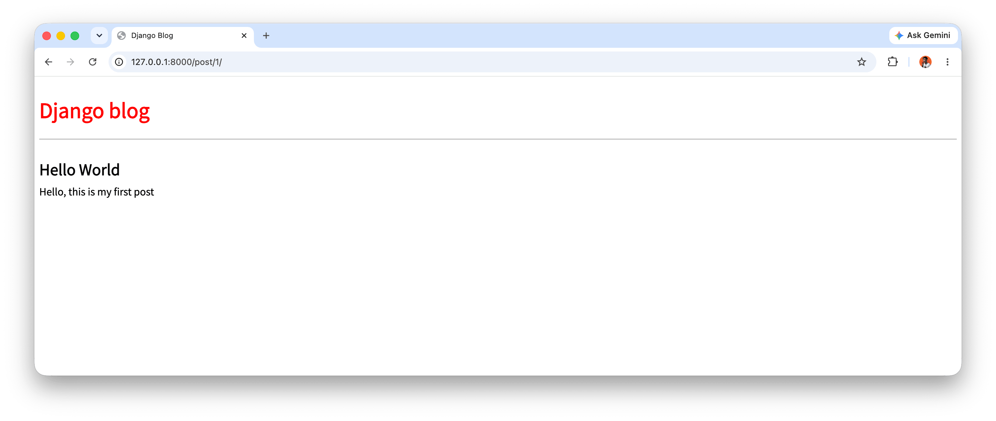 django postdetail
